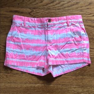 Bright Pink tie-dyed Gap Shorts